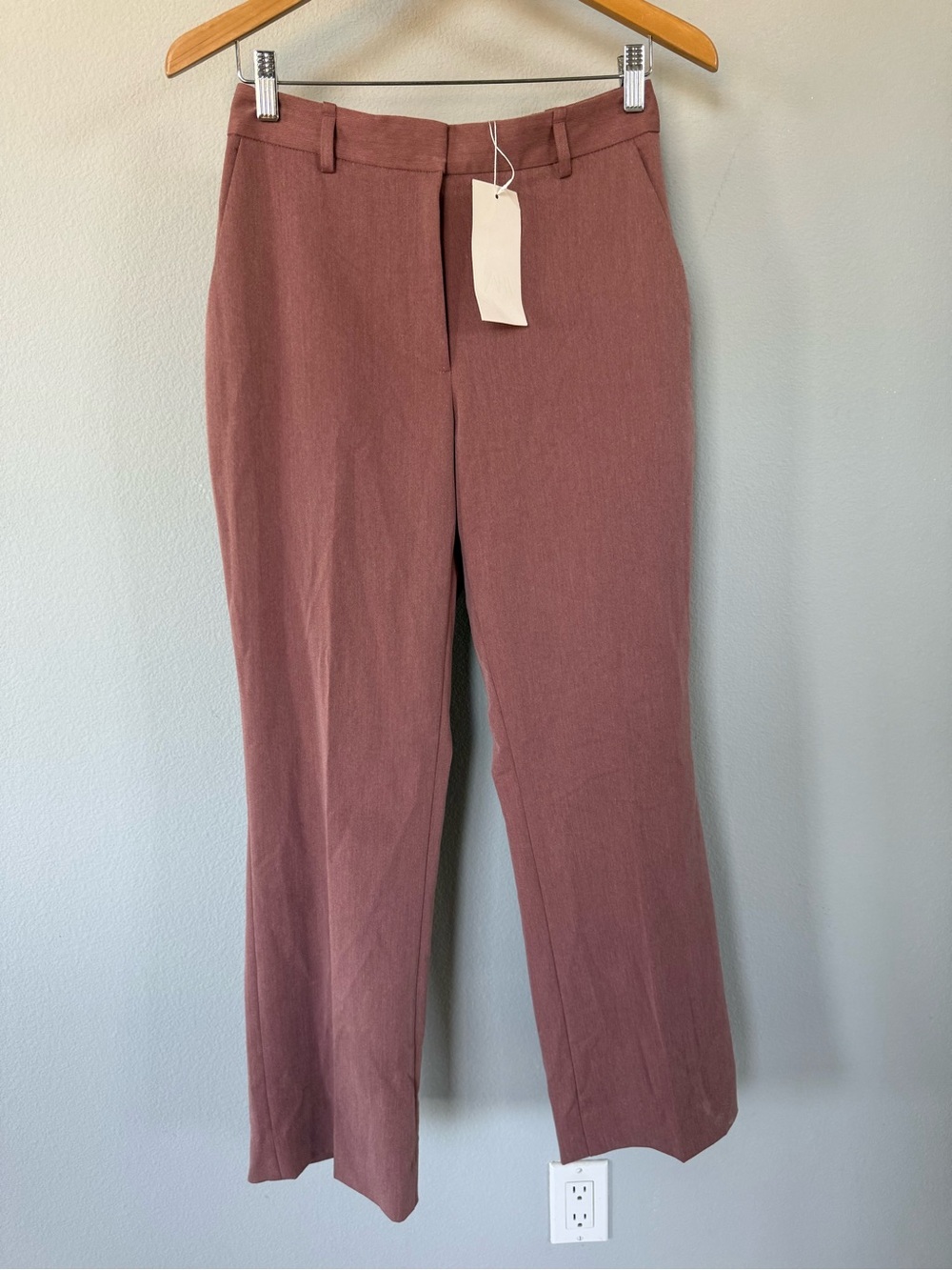 Zara NWT High Waisted Straight Leg Work Pants – Size S